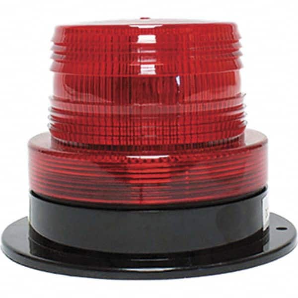 Railhead Corporation - Strobe & Flashing Lights Light Type: Quad High; Double; Quad Low; Triple Flash Lens Color: Red - Exact Tool & Supply