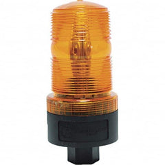 Railhead Corporation - Strobe & Flashing Lights Light Type: Single; Double; Quad; Revolving Lens Color: Amber - Exact Tool & Supply
