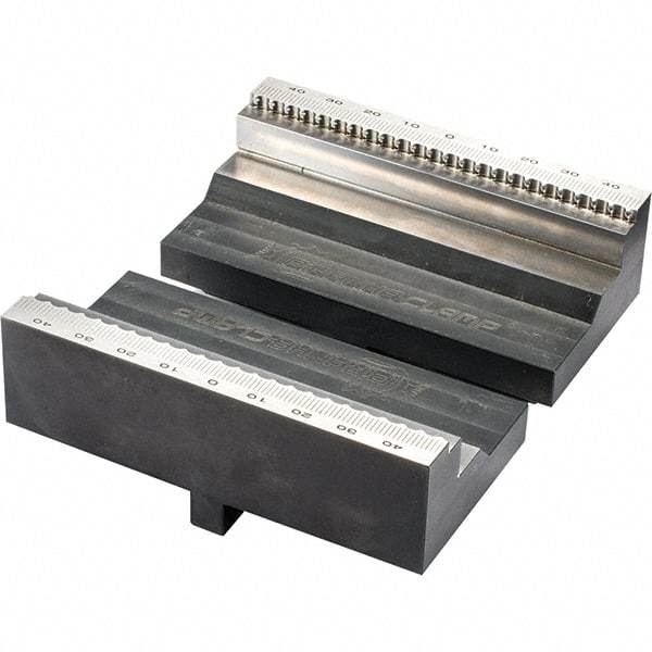 Piranha Clamp - Vise Jaw Sets Jaw Width (mm): 40.00 Set Type: Standard - Exact Tool & Supply