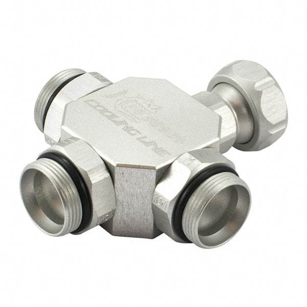 Piranha Cooling Line - Coolant Hose Adapters, Connectors & Sockets Type: Connector Hose Inside Diameter (Inch): 1/4 - Exact Tool & Supply