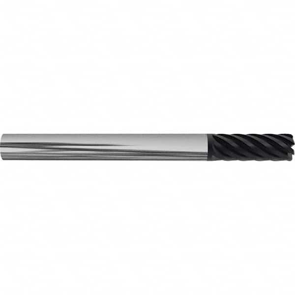Accupro - 1/2" Diam 7 Flute Solid Carbide 0.02" Corner Radius End Mill - Exact Tool & Supply