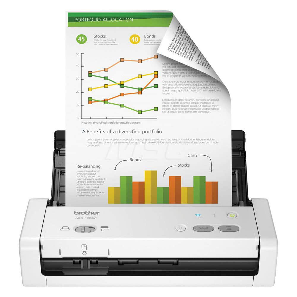 Brother - Scanners & Printers; Scanner Type: Wireless Scanner ; System Requirements: Mac OS X 10.11.6, 10.12.x, 10.3.x; Windows 10, Windows 8, Windows 8.1, Windows 7 (SP1); Linux ; Resolution: 1200 x 1200 dpi; 600 x 600 dpi - Exact Tool & Supply