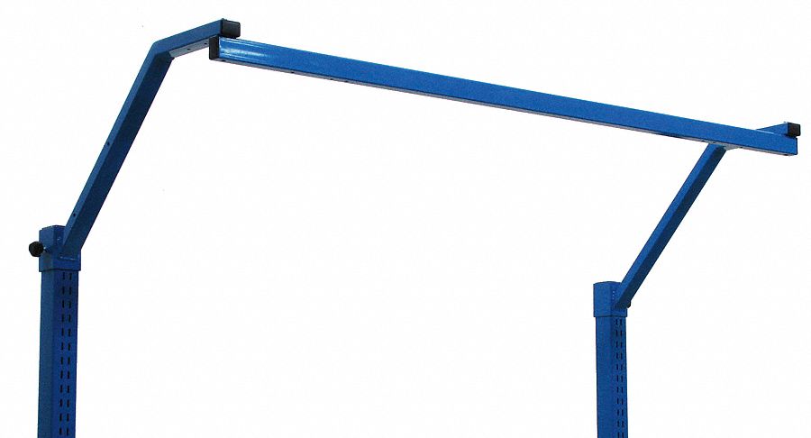 Task Light Frame, Steel, 10" Height, 60" Width, 8" Depth