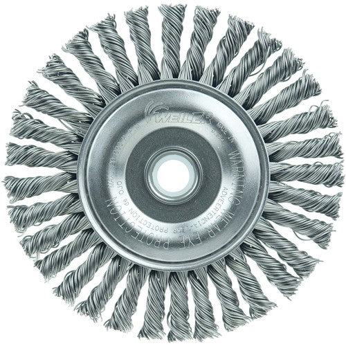 Mini Roughneck 4″ Stringer Bead Wheel, .020″ Steel Fill, 1/2″-3/8″ Arbor Hole - Exact Tool & Supply