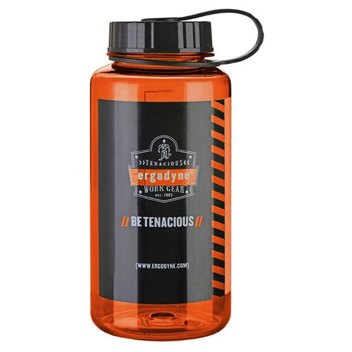 5151 1 Liter Orange Plastic Wide Mouth Water Bottle - Exact Tool & Supply