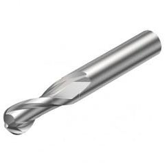 2B330-0600-NC H10F 6mm FL Ballnose w/Cylindrical with Neck Shank - Exact Tool & Supply