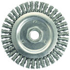 4-1/2 x 5/8-11" - .020 Wire Size - Stainless Roughneck Stringer Bead Weld Cleaning Brush - Exact Tool & Supply