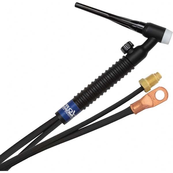 PRO-SOURCE - 150 Amp 12-1/2' Rubber Outfit 17V Air Cooled TIG Welding Torch Kit - Exact Tool & Supply