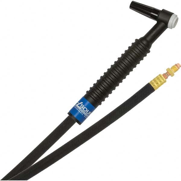 PRO-SOURCE - 125 Amp 12-1/2' Rubber Outfit 9F Air Cooled TIG Welding Torch Kit - Exact Tool & Supply