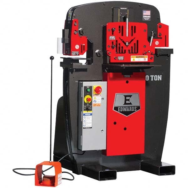 Edwards Manufacturing - Ironworkers Throat Depth (Inch): 7 Punching Pressure (Ton): 50 - Exact Tool & Supply