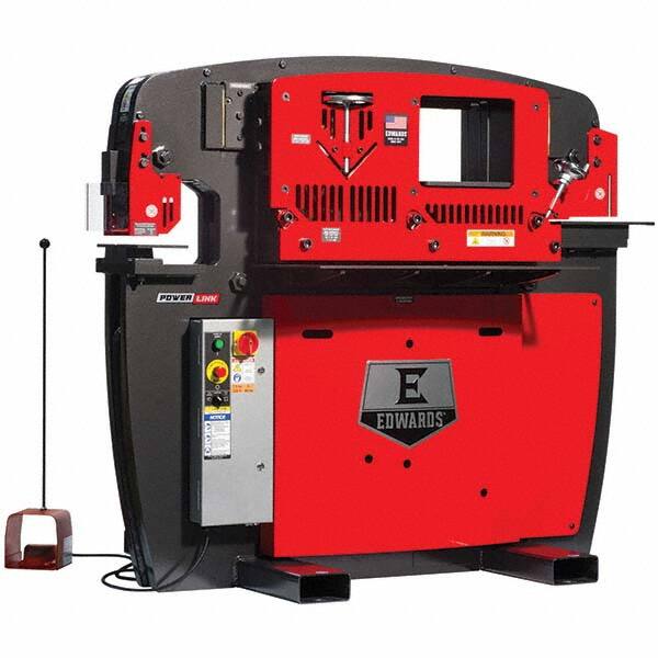 Edwards Manufacturing - Ironworkers Throat Depth (Inch): 9-3/4 Punching Pressure (Ton): 65 - Exact Tool & Supply