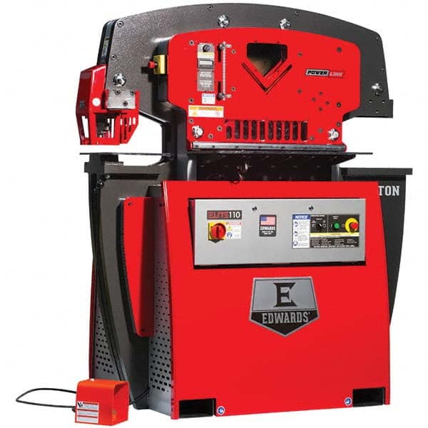 Edwards Manufacturing - Ironworkers Throat Depth (Inch): 11-3/4 Punching Pressure (Ton): 110 - Exact Tool & Supply