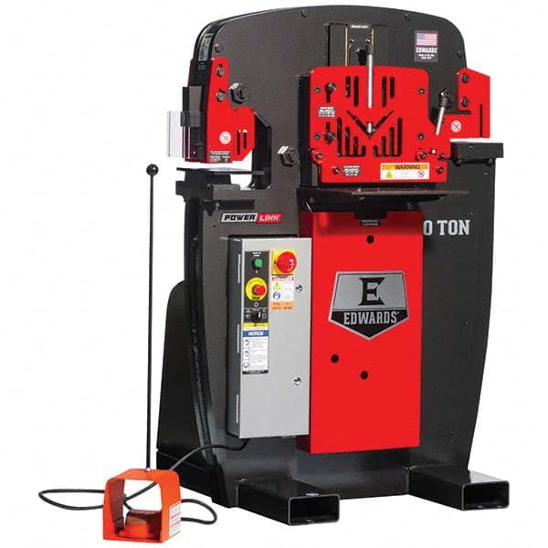 Edwards Manufacturing - Ironworkers Throat Depth (Inch): 7 Punching Pressure (Ton): 50 - Exact Tool & Supply