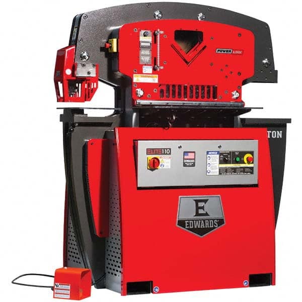 Edwards Manufacturing - Ironworkers Throat Depth (Inch): 11-3/4 Punching Pressure (Ton): 110 - Exact Tool & Supply