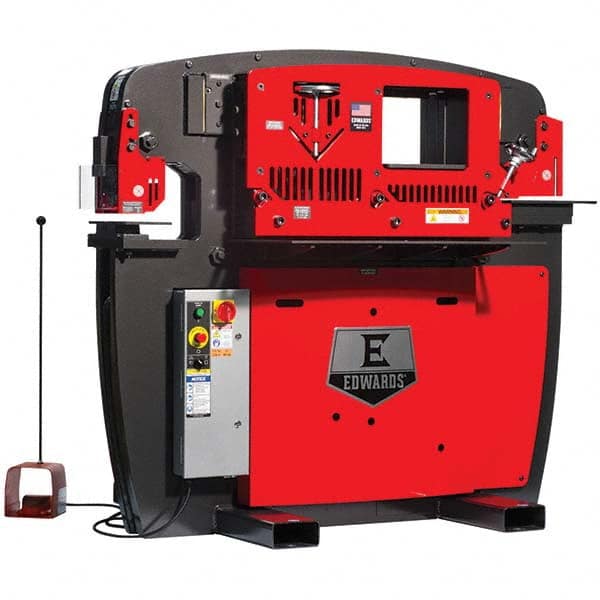Edwards Manufacturing - Ironworkers Throat Depth (Inch): 9-3/4 Punching Pressure (Ton): 65 - Exact Tool & Supply