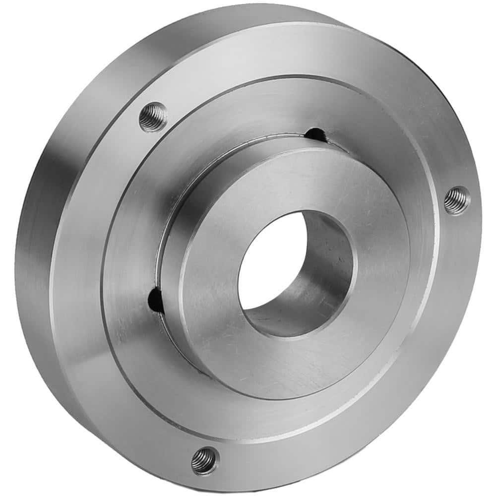 Lathe Chuck Adapter Back Plates; Nominal Chuck Size: 10 in; Mount Type: Threaded Mount: 2-3/8 - 6; Spindle Nose Type: Threaded; Chuck Compatibility: 1-101-1000,1-103-1000,1-151-1000,1-153-1000,; Through-hole Diameter: 2.375 in; Chuck Diameter Compatibili