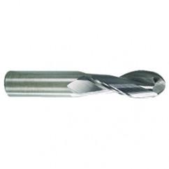 1/4 TuffCut AL 2 Fl Ctr Cut Ball Al End Mill Necked - Exact Tool & Supply