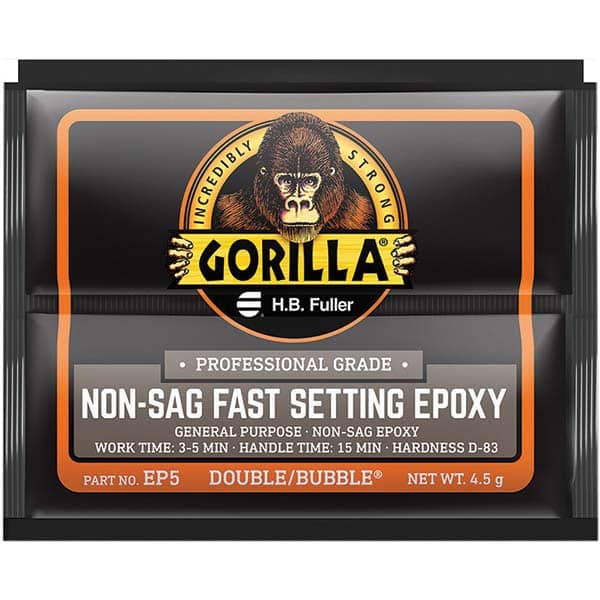 GorillaPro - Smaller than 1 oz. Foil Pack Non-Sag Fast Setting Epoxy - Exact Tool & Supply
