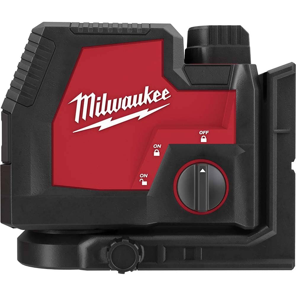 Milwaukee Tool - Laser Levels; Level Type: Cross Line & Plumb Points ; Maximum Measuring Range (Feet): 100 ; Number of Beams: 2 ; Beam Color: Green ; Accuracy: 0.125" ; Description: The MILWAUKEE? USB Rechargeable Green Cross Line & Plumb Points Laser of - Exact Tool & Supply