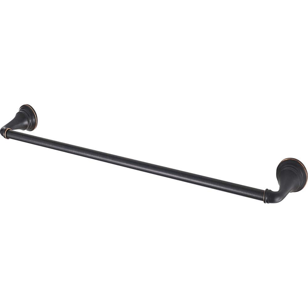 American Standard - Washroom Shelves, Soap Dishes & Towel Holders; Type: Towel Bar ; Material: Metal ; Length (Inch): 18 ; Width (Inch): 2-3/16 ; Depth (Inch): 3.4375 ; Finish/Coating: Bronze - Exact Tool & Supply