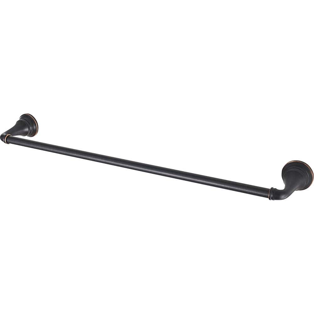 American Standard - Washroom Shelves, Soap Dishes & Towel Holders; Type: Towel Bar ; Material: Metal ; Length (Inch): 24 ; Width (Inch): 2-1/4 ; Depth (Inch): 3.875 ; Finish/Coating: Bronze - Exact Tool & Supply