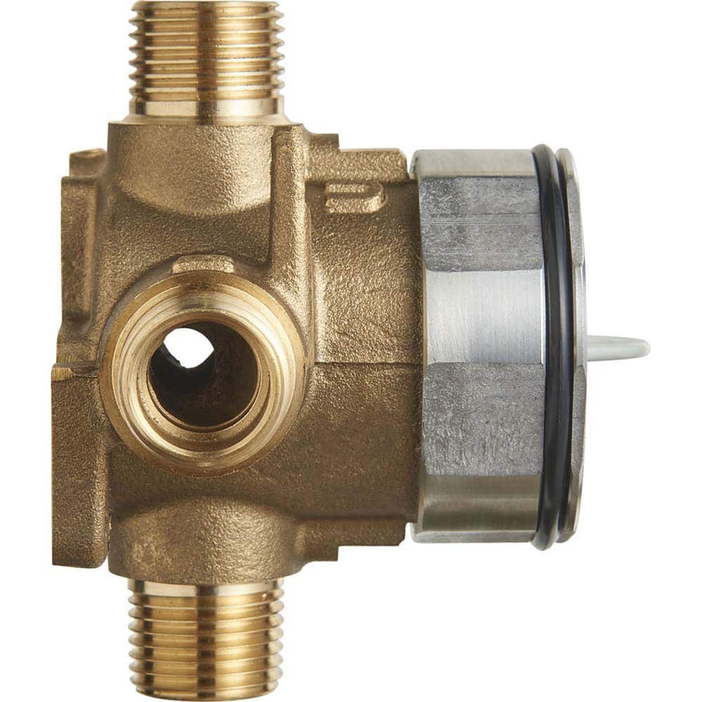 American Standard - Tub & Shower Faucets; Type: Rough-in valve ; Style: Not applicable ; Design: Temp/Press Valve ; Material: Brass ; Handle Type: No Handle ; Handle Material: Non-Metallic - Exact Tool & Supply