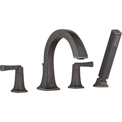 American Standard - Tub & Shower Faucets; Type: Tub Faucet with personal shower ; Style: Townsend ; Design: Ceramic Mixing Cartridge ; Material: Brass ; Handle Type: Lever ; Handle Material: Metal - Exact Tool & Supply