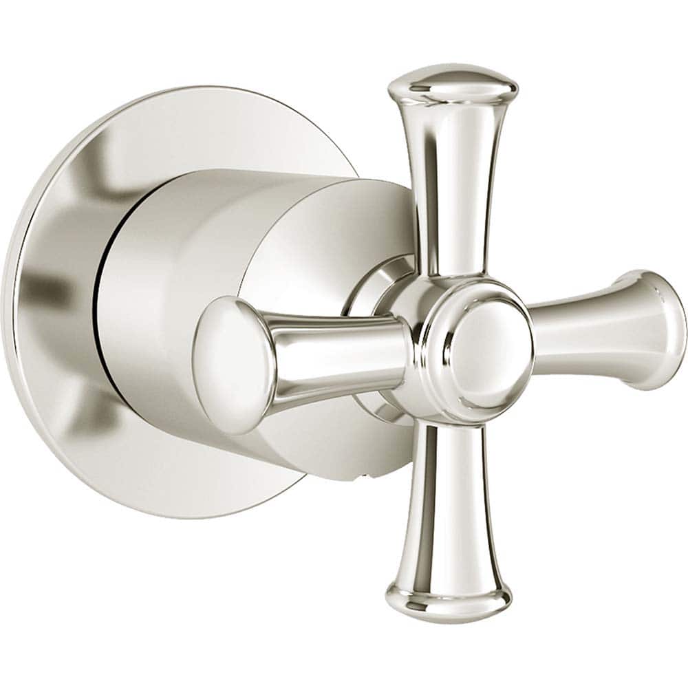 American Standard - Tub & Shower Faucets; Type: Valve Only Trim kit ; Style: Delancey ; Design: 2-Way; 3-Way ; Material: Brass ; Handle Type: Cross ; Handle Material: Brass - Exact Tool & Supply
