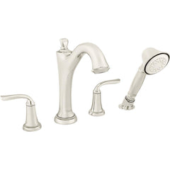 American Standard - Tub & Shower Faucets; Type: Tub Faucet with personal shower ; Style: Patience ; Design: Ceramic Mixing Cartridge ; Material: Brass ; Handle Type: Lever ; Handle Material: Metal - Exact Tool & Supply