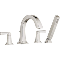 American Standard - Tub & Shower Faucets; Type: Tub Faucet with personal shower ; Style: Townsend ; Design: Ceramic Mixing Cartridge ; Material: Brass ; Handle Type: Lever ; Handle Material: Metal - Exact Tool & Supply