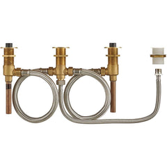 American Standard - Tub & Shower Faucets; Type: Rough-in valve ; Style: Not applicable ; Design: Ceramic Mixing Cartridge ; Material: Brass ; Handle Type: No handle ; Handle Material: Non-Metallic - Exact Tool & Supply