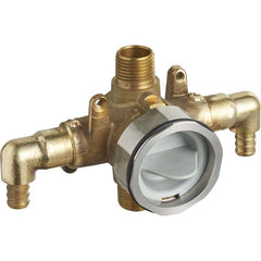American Standard - Tub & Shower Faucets; Type: Rough-in valve ; Style: Not applicable ; Design: Temp/Press Valve ; Material: Brass ; Handle Type: No handle ; Handle Material: Non-Metallic - Exact Tool & Supply