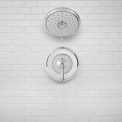 American Standard - Tub & Shower Faucets; Type: Shower trim only ; Style: Delancey ; Design: Ceramic Mixing Cartridge ; Material: Metal ; Handle Type: Lever ; Handle Material: Metal - Exact Tool & Supply