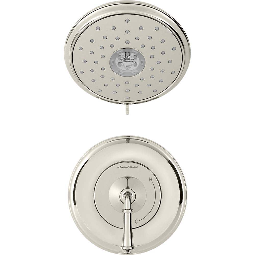 American Standard - Tub & Shower Faucets; Type: Shower trim only ; Style: Delancey ; Design: Ceramic Mixing Cartridge ; Material: Metal ; Handle Type: Lever ; Handle Material: Metal - Exact Tool & Supply