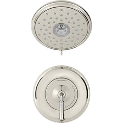 American Standard - Tub & Shower Faucets; Type: Shower trim only ; Style: Delancey ; Design: Ceramic Mixing Cartridge ; Material: Metal ; Handle Type: Lever ; Handle Material: Metal - Exact Tool & Supply