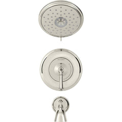 American Standard - Tub & Shower Faucets; Type: Bath and Shower Trim kit ; Style: Delancey ; Design: Ceramic Mixing Cartridge ; Material: Metal ; Handle Type: Lever ; Handle Material: Metal - Exact Tool & Supply