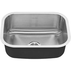American Standard - Sinks; Type: Single Bowl Stainless Steel Kitchen Sink ; Outside Length: 18 (Inch); Outside Length: 18.000 (Decimal Inch); Outside Width: 23.000 (Decimal Inch); Outside Width: 23 (Inch); Outside Height: 9.0000 (Decimal Inch) - Exact Tool & Supply
