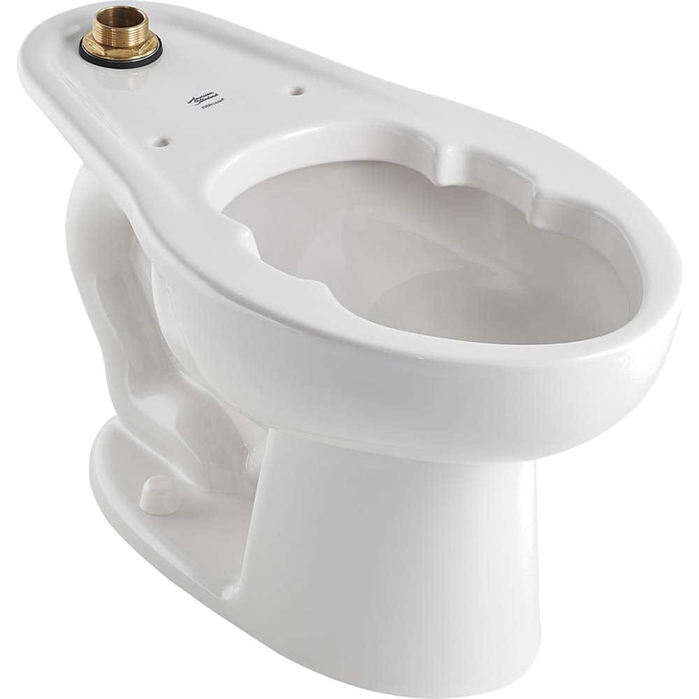 American Standard - Toilets; Type: Bowl only ; Bowl Shape: Elongated ; Mounting Style: Floor ; Gallons Per Flush: 1.1 ; Overall Height: 15 ; Overall Width: 14 - Exact Tool & Supply