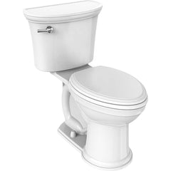 American Standard - Toilets; Type: Elongated Toilet ; Bowl Shape: Elongated ; Mounting Style: Floor ; Gallons Per Flush: 1.28 ; Overall Height: 30.8125 ; Overall Width: 19.76 - Exact Tool & Supply