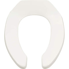 American Standard - Toilet Seats; Type: Toilet Seat ; Style: Transitional ; Material: Plastic ; Color: White ; Outside Width: 14 (Inch); Inside Width: 7.875 (Inch) - Exact Tool & Supply