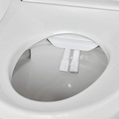 American Standard - Toilet Seats; Type: Bidet Seat ; Style: Transitional ; Material: Plastic ; Color: White ; Outside Width: 15 (Inch); Inside Width: 7.9375 (Inch) - Exact Tool & Supply