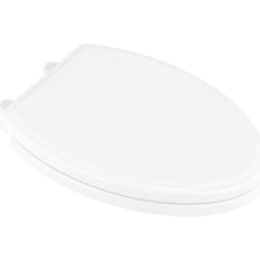 American Standard - Toilet Seats; Type: Toilet Seat ; Style: Traditional ; Material: Plastic ; Color: White ; Outside Width: 14 (Inch); Inside Width: 8.376 (Inch) - Exact Tool & Supply