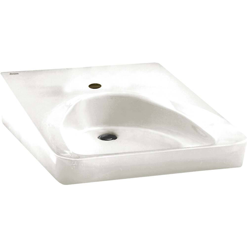 American Standard - Sinks; Type: Wheelchair Users Lavatory ; Outside Length: 27 (Inch); Outside Length: 27.000 (Decimal Inch); Outside Width: 20.000 (Decimal Inch); Outside Width: 20 (Inch); Outside Height: 4.7500 (Decimal Inch) - Exact Tool & Supply
