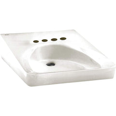 American Standard - Sinks; Type: Wheelchair Users Lavatory ; Outside Length: 27 (Inch); Outside Length: 27.000 (Decimal Inch); Outside Width: 20.000 (Decimal Inch); Outside Width: 20 (Inch); Outside Height: 4.7500 (Decimal Inch) - Exact Tool & Supply