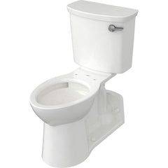 American Standard - Toilets; Type: Two-piece ; Bowl Shape: Elongated ; Mounting Style: Floor ; Gallons Per Flush: 1.28 ; Overall Height: 32.8125 ; Overall Width: 18 - Exact Tool & Supply