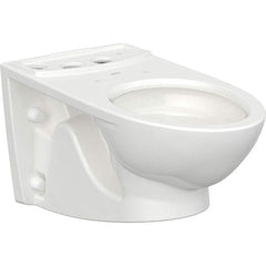 American Standard - Toilets; Type: Wall Mounted Toilet ; Bowl Shape: Elongated ; Mounting Style: Wall Mounted ; Gallons Per Flush: 1.28 ; Overall Height: 17 ; Overall Width: 17.8125 - Exact Tool & Supply