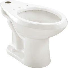 American Standard - Toilets; Type: Bowl only ; Bowl Shape: Elongated ; Mounting Style: Floor ; Gallons Per Flush: 1.28 ; Overall Height: 16.5 ; Overall Width: 14 - Exact Tool & Supply