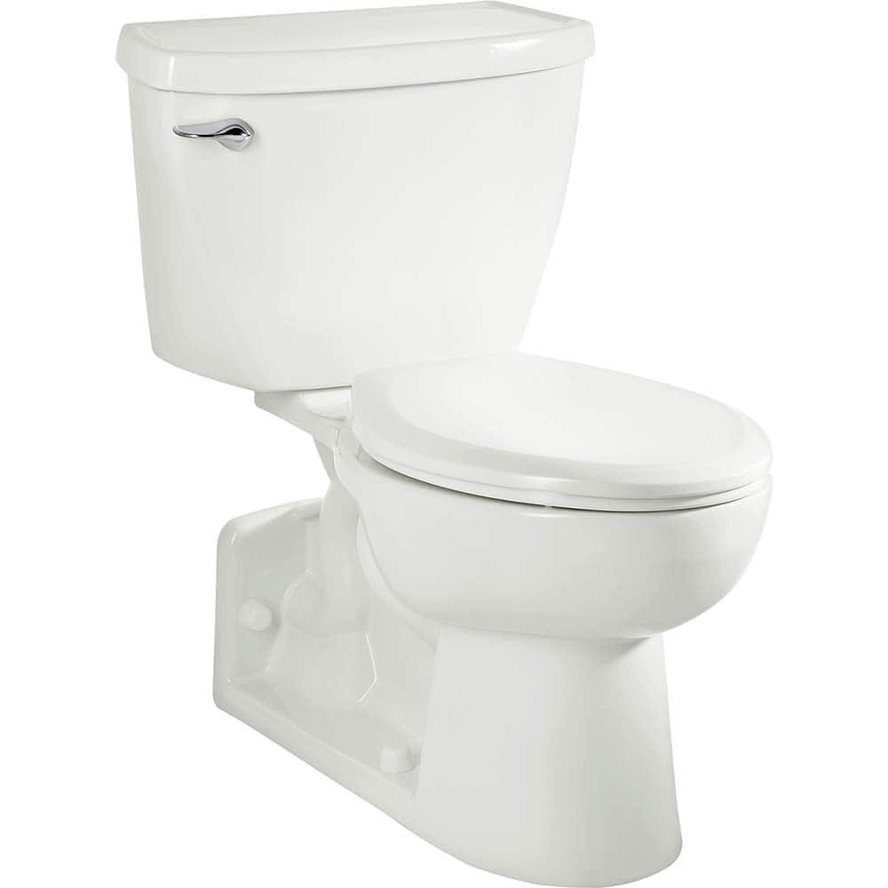 American Standard - Toilets; Type: Two-piece ; Bowl Shape: Elongated ; Mounting Style: Floor ; Gallons Per Flush: 1.1 ; Overall Height: 30.75 ; Overall Width: 20.5 - Exact Tool & Supply
