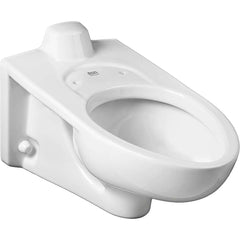 American Standard - Toilets; Type: Wall mounted toilet ; Bowl Shape: Elongated ; Mounting Style: Wall Mounted ; Gallons Per Flush: 1.1 ; Overall Height: 15 ; Overall Width: 14 - Exact Tool & Supply