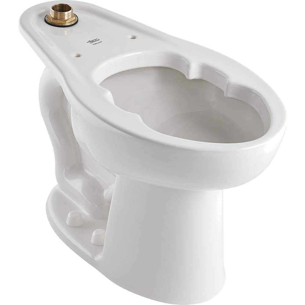 American Standard - Toilets; Type: Bowl only ; Bowl Shape: Elongated ; Mounting Style: Floor ; Gallons Per Flush: 1.1 ; Overall Height: 16.5 ; Overall Width: 14 - Exact Tool & Supply